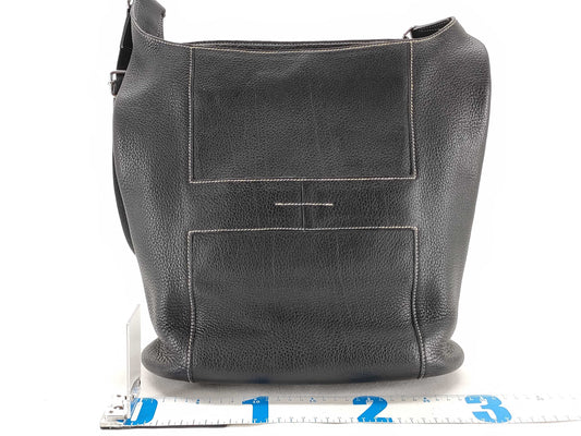 HERMES Good News GM L Stamp Black Shoulder Bag