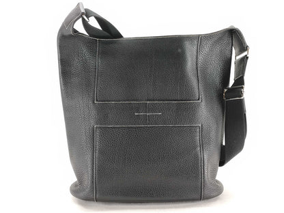 HERMES Good News GM L Stamp Black Shoulder Bag