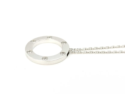 Cartier Love Circle 6PD WG 750 13.2g Necklace 