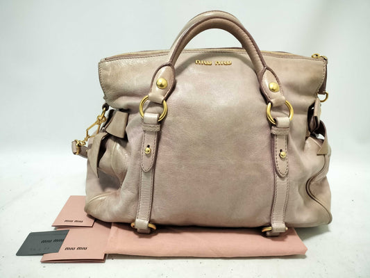Miu Miu MIUMIU Vitello Luxe 2-way handbag, tote bag, shoulder bag, gathered handbag