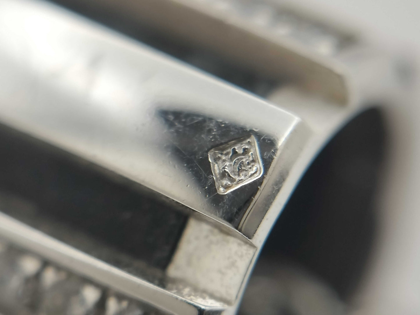 CHAUMET Class One Rubber Diamond Necklace in WG 750 