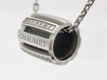 CHAUMET Class One Rubber Diamond Necklace in WG 750 
