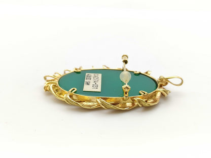 Cameo 18K 21.5g Brooch 