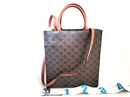 CELINE Triomphe Vertical Cabas 2-Way Tote Bag Handbag
