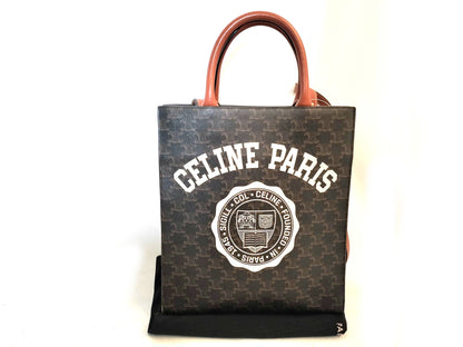 CELINE Triomphe Vertical Cabas 2-Way Tote Bag Handbag