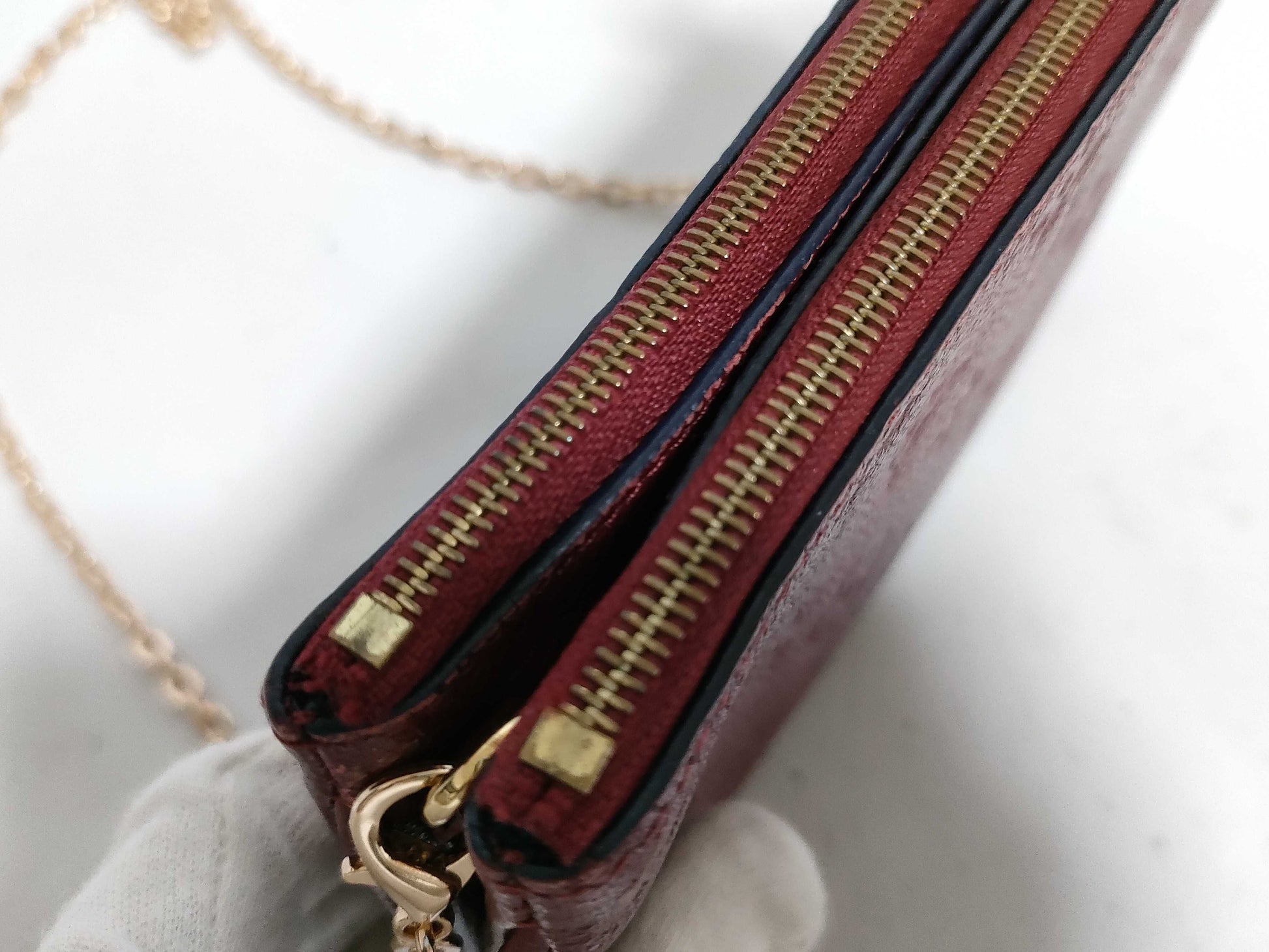 LOUIS VUITTON Monogram Empreinte Pochette Double Zip M68574 Shoulder Bag