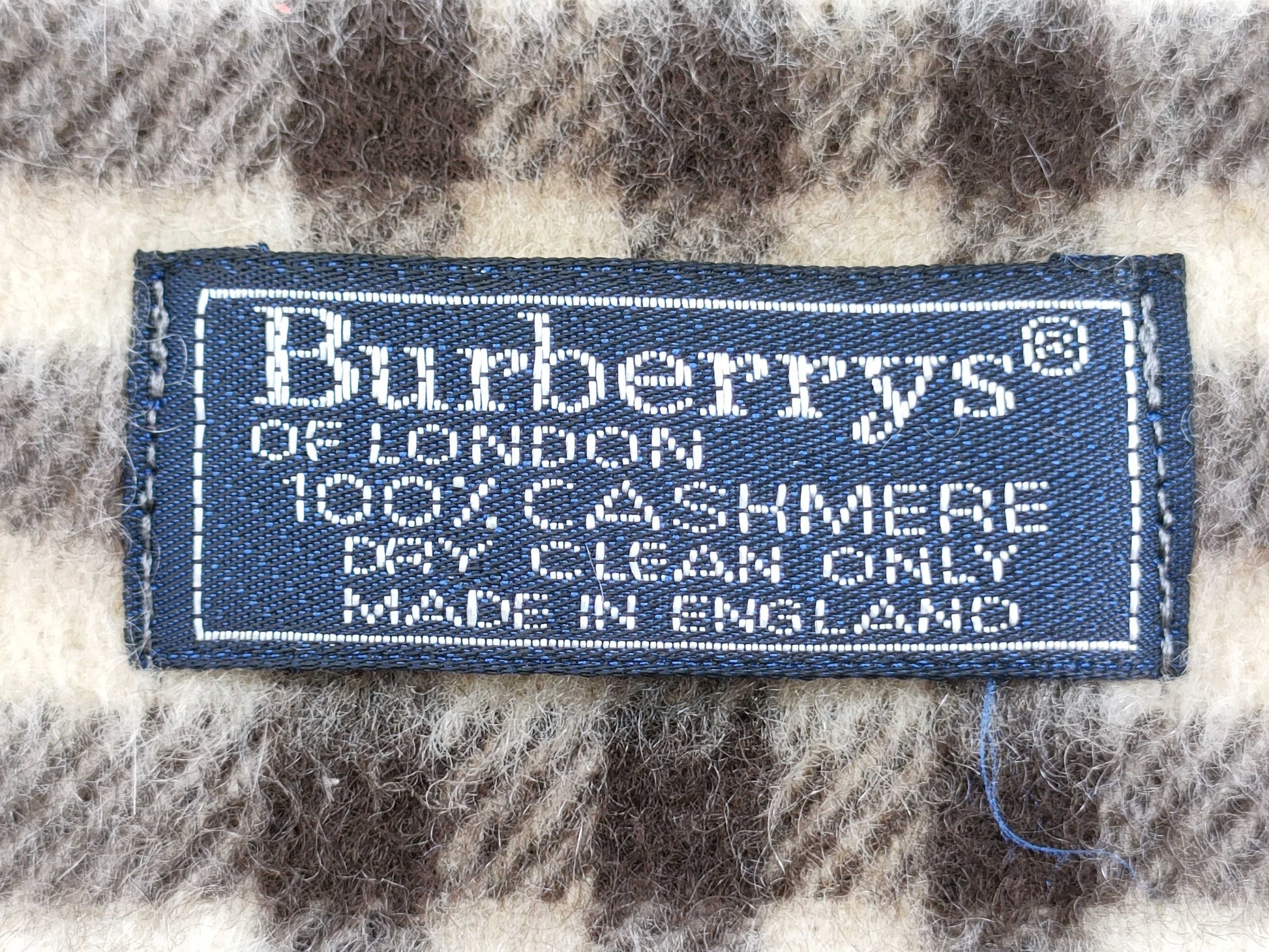 BURBERRY Fringe Scarf, Nova Check, Cashmere, Light Beige, Other Accessories