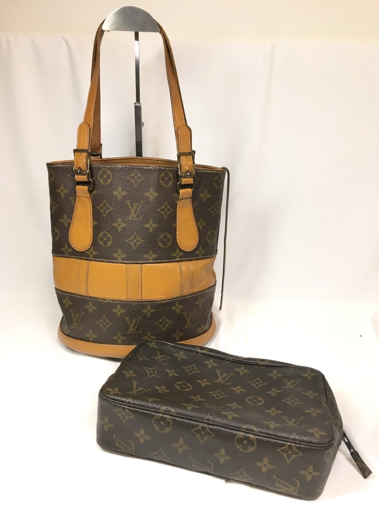 LOUIS VUITTON Monogram Louis Vuitton Shoulder Bag and Handbag Set