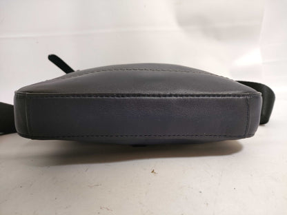 COACH Shoulder Bag Navy Leather Shoulder Bag