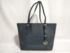 Michael Kors Navy Leather Tote Bag