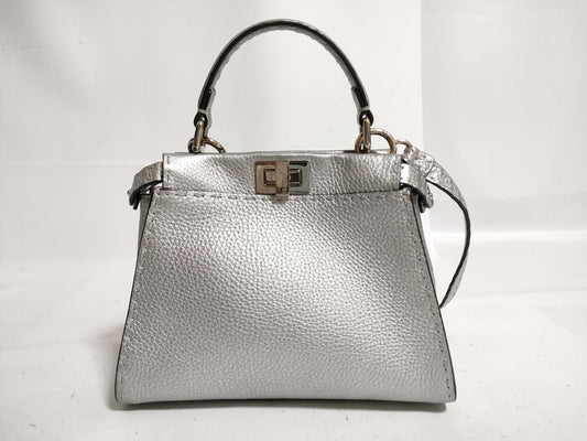 FENDI Peekaboo 2-Way Shoulder Mini Selleria Shoulder Bag