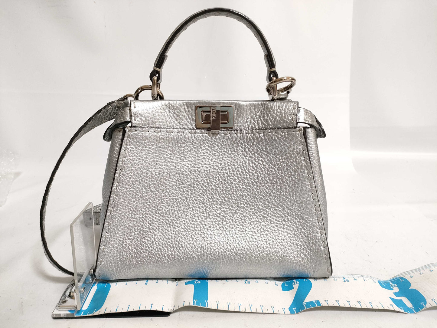 FENDI Peekaboo 2-Way Shoulder Mini Selleria Shoulder Bag