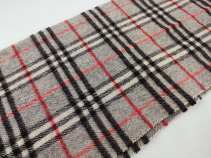 BURBERRY BURBERRY Check Scarf with Tag Gray Other Accessories