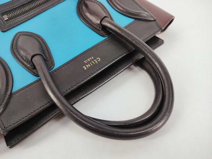 CELINE Luggage Nano Shopper Handbag Leather Handbag