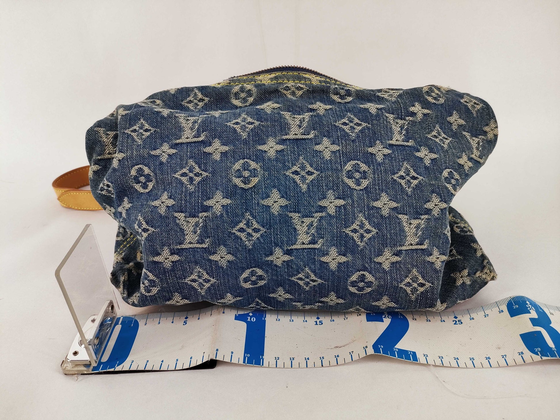LOUIS VUITTON Monogram Denim Baggy PM Shoulder Bag M95049