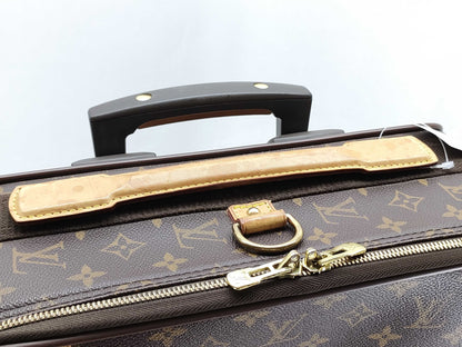 LOUIS VUITTON Monogram Pegasus 55 Suitcase/Trunk M23294 SP0092 with Padlock, Key, Name Tag, Hanger, Hand Strap, and Clothing Case/Carry-on Bag
