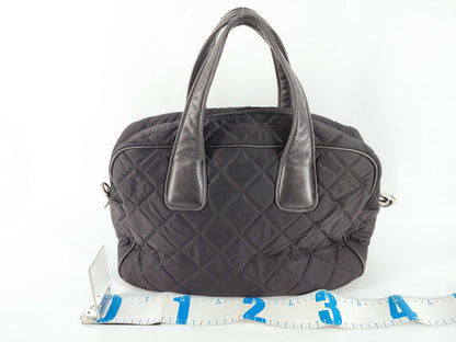 PRADA Nylon PRADA BL0754 Mini Boston Bag Black Boston Bag