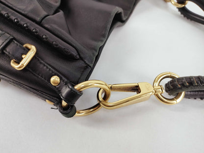 Dior M0340VLVA Hobo Drape Shoulder Bag Beige x Black Shoulder Bag