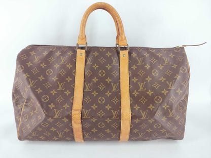 LOUIS VUITTON Monogram Keepall 50 Boston Bag