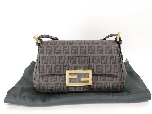 FENDI Zucca Print Zucchino PVC Handbag