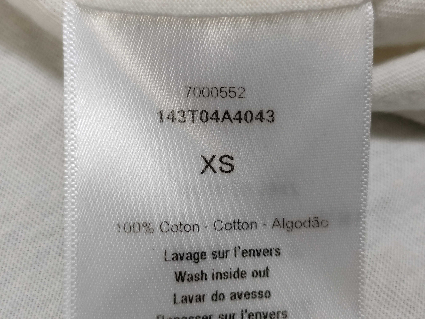 Dior Logo Cut and Sew XS Women's T-Shirt