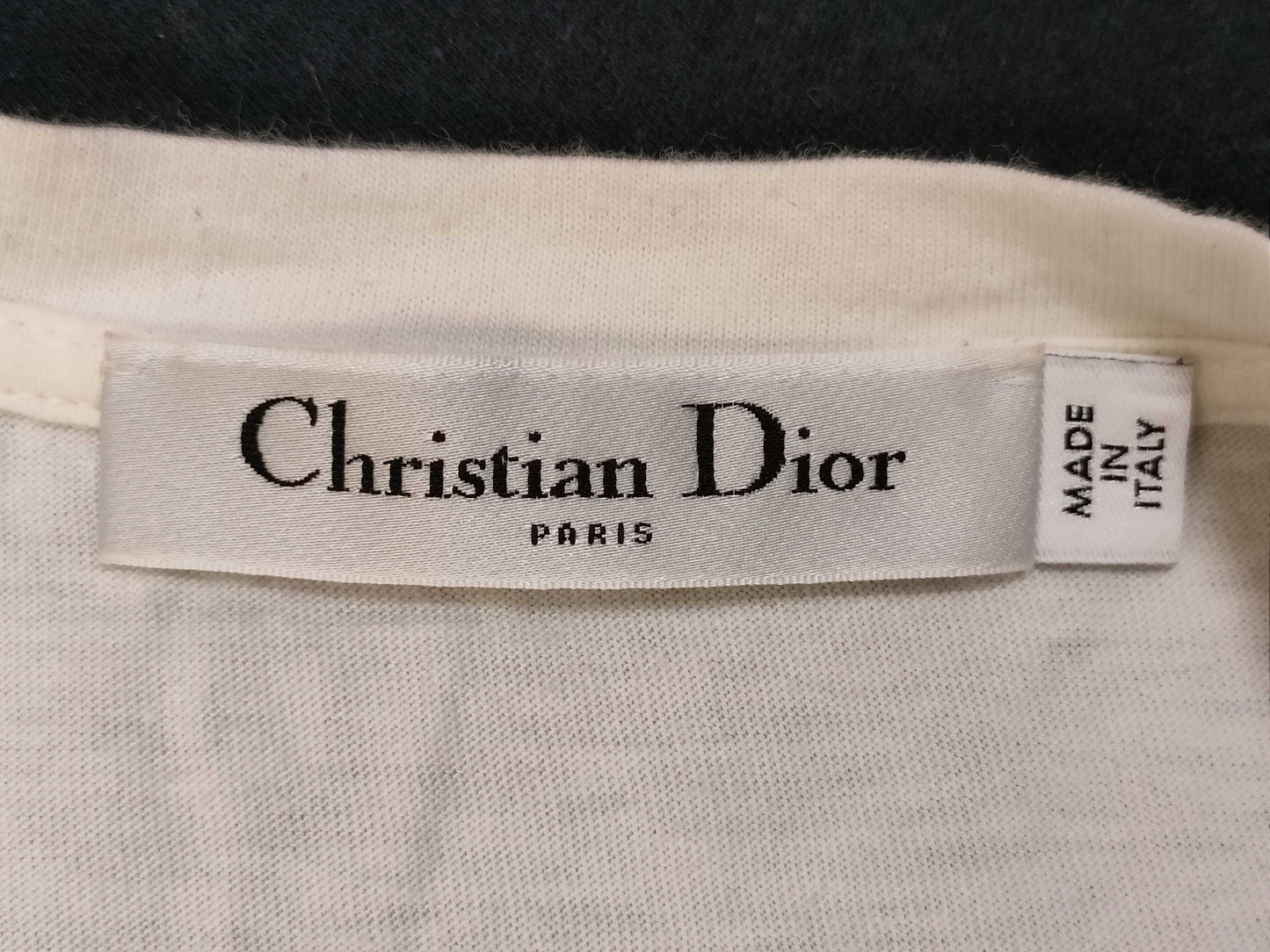 Dior Logo Cut and Sew XS Women's T-Shirt