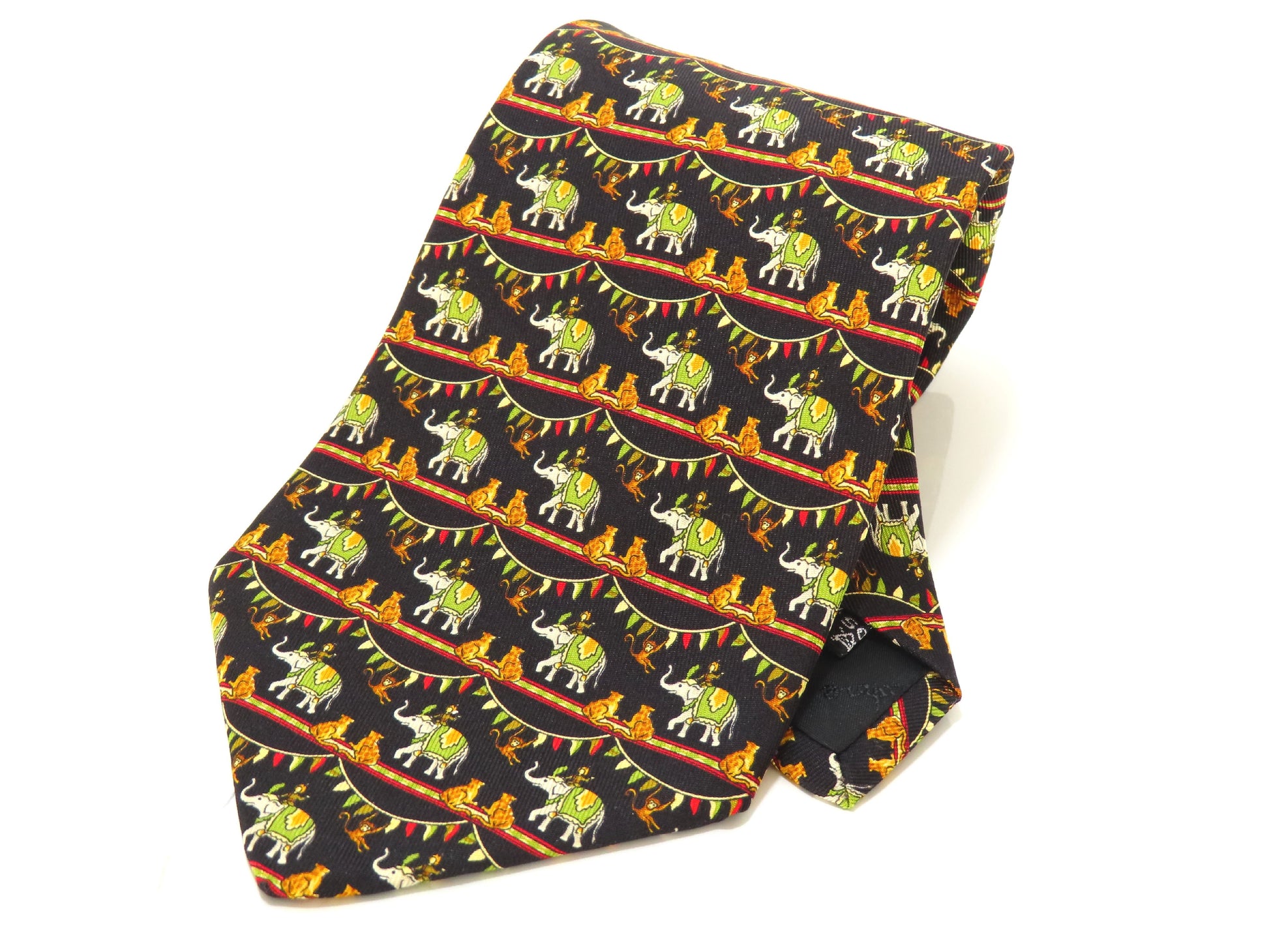 Salvatore Ferragamo elephant print tie