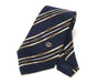 GUCCI Striped Navy GG Logo Tie