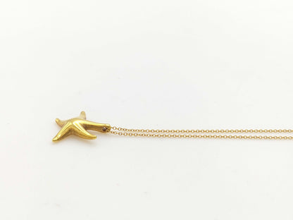 Tiffany & Co. Starfish Necklace in Yellow Gold 750, 3.2g 