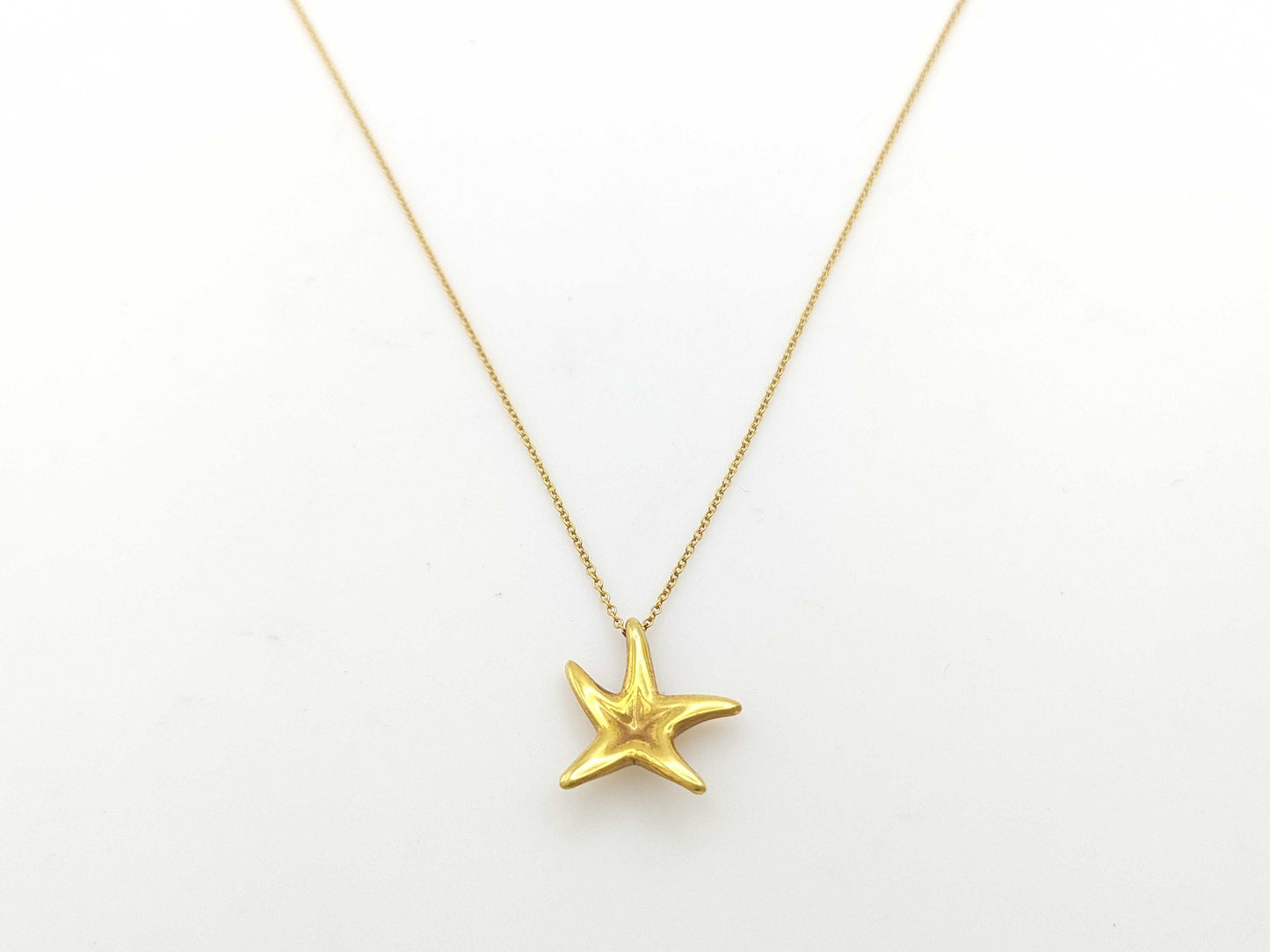 Tiffany & Co. Starfish Necklace in Yellow Gold 750, 3.2g 
