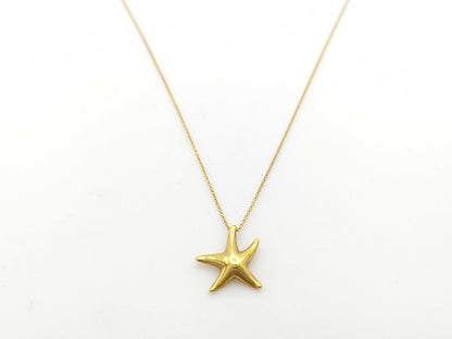 Tiffany & Co. Starfish Necklace in Yellow Gold 750, 3.2g 