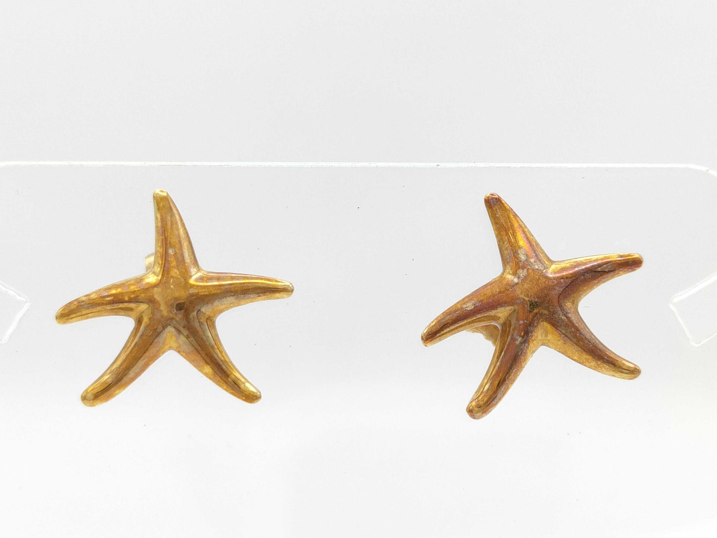 Tiffany & Co. Starfish YG 750/18K 4.4g Earrings 