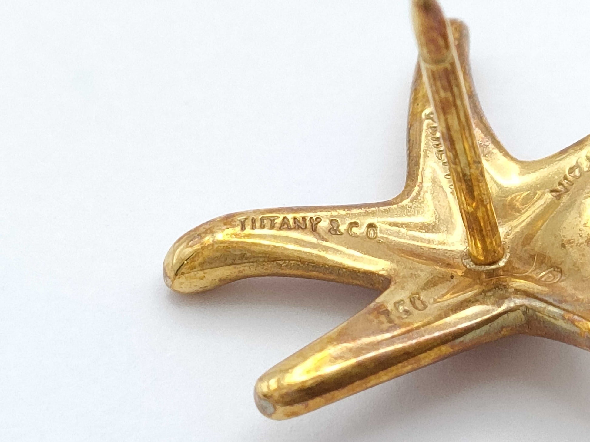 Tiffany & Co. Starfish YG 750/18K 4.4g Earrings 