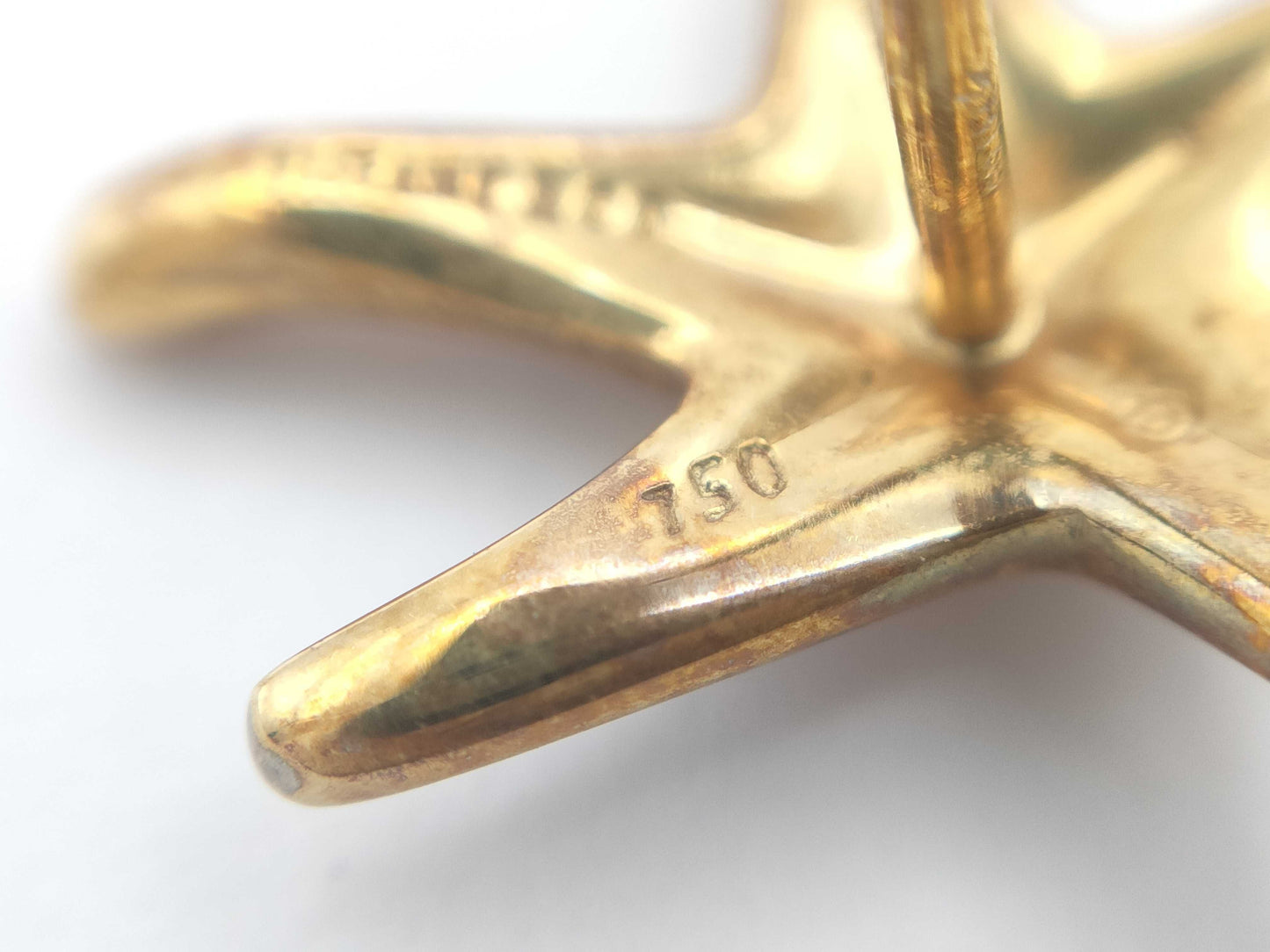 Tiffany & Co. Starfish YG 750/18K 4.4g Earrings 