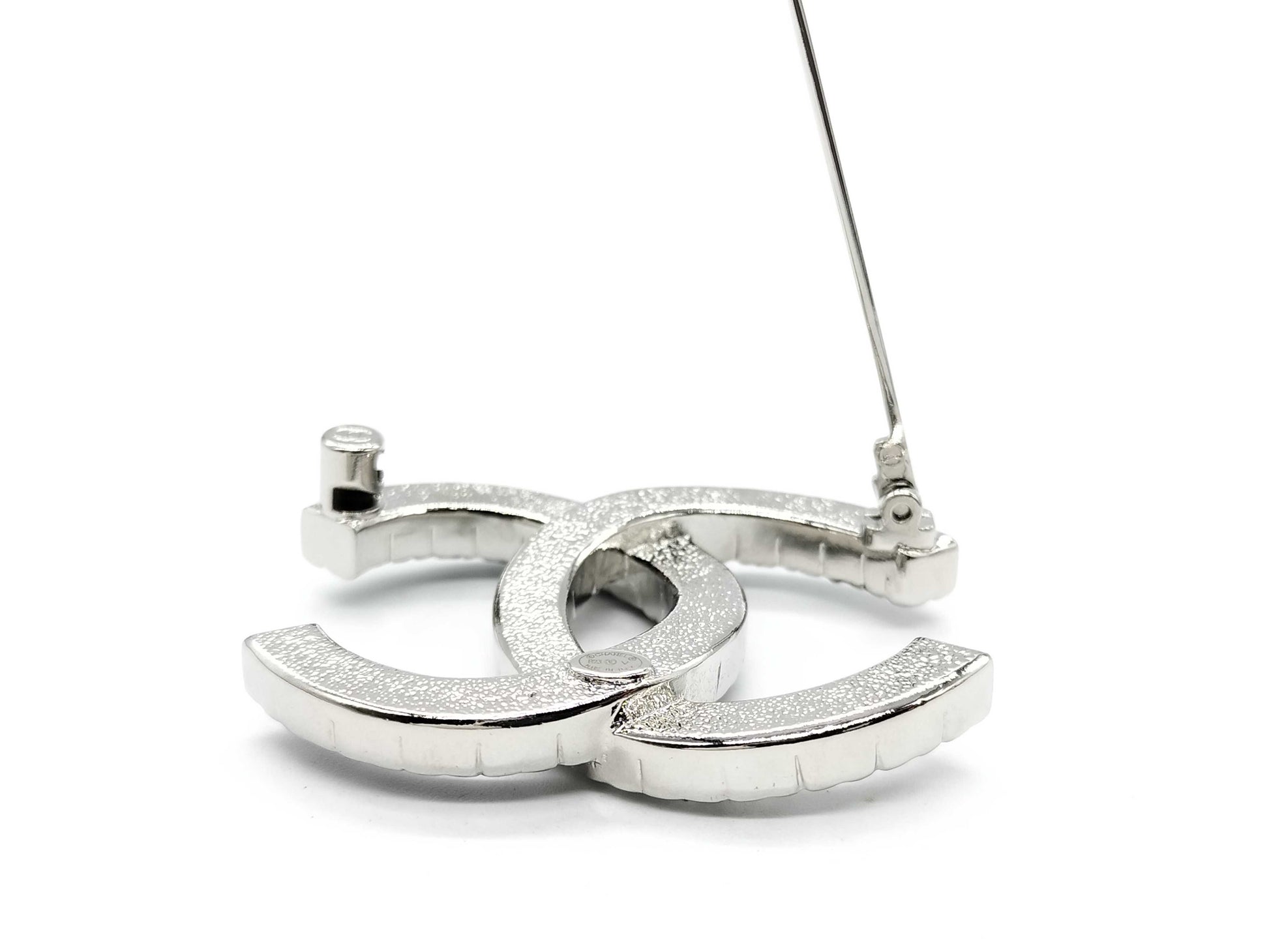 CHANEL Coco Mark Chanel Brooch Logo Coco Mark CC Mark Pin Badge Rhinestone Brooch