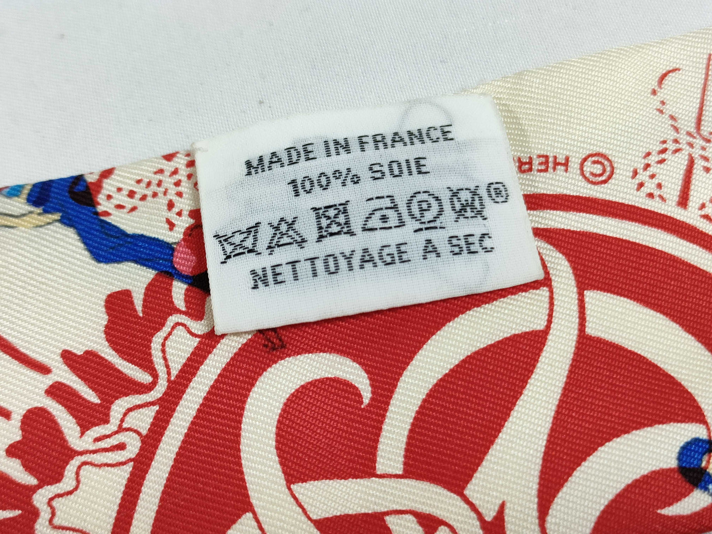 HERMES Twilly Silk Scarf Red Scarf Other Accessories