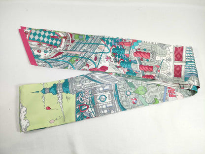 HERMES Twilly Silk Scarf Scarves and Other Accessories
