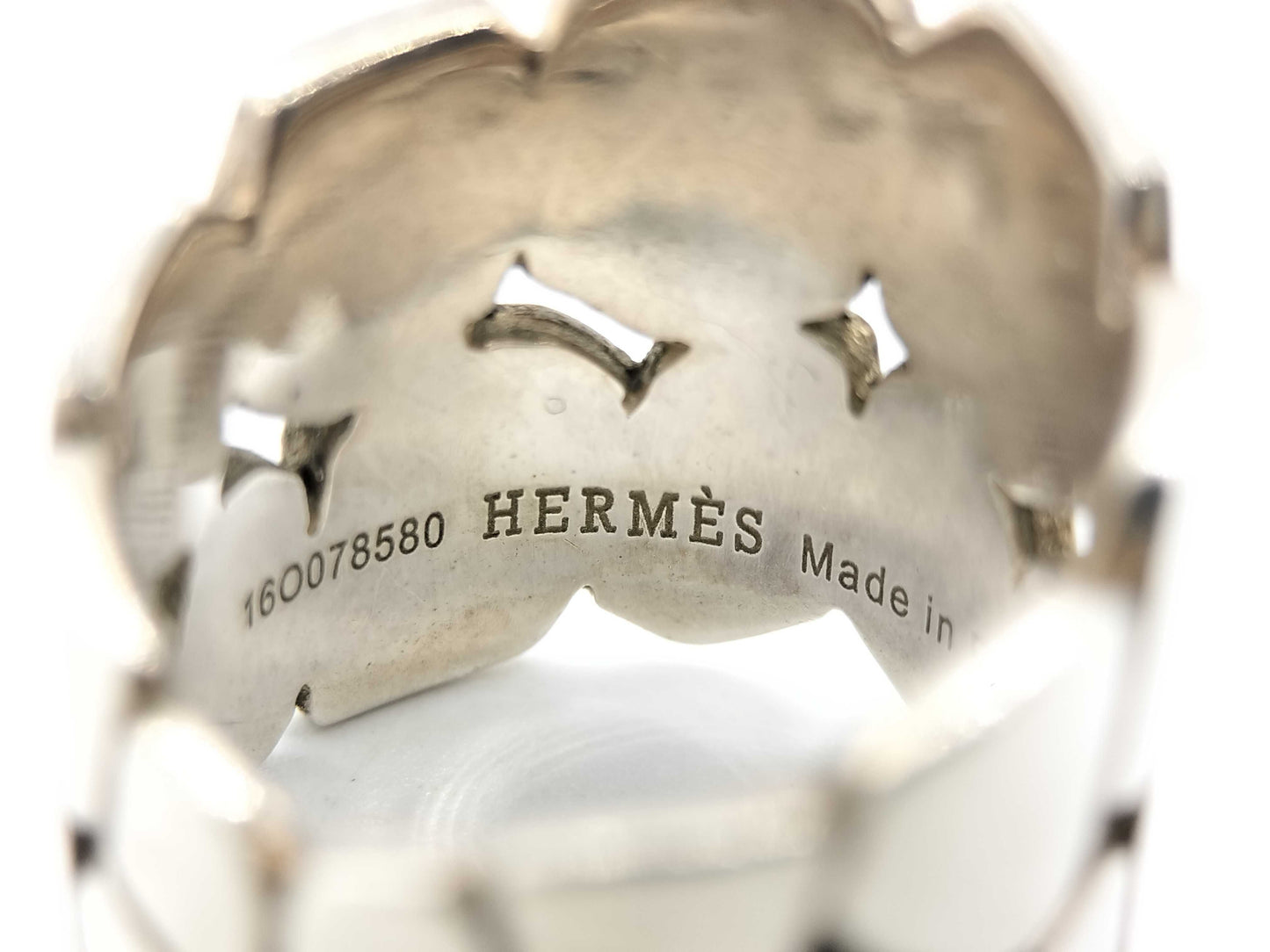 HERMES Niloticus Eclat Ring, 925 Sterling Silver