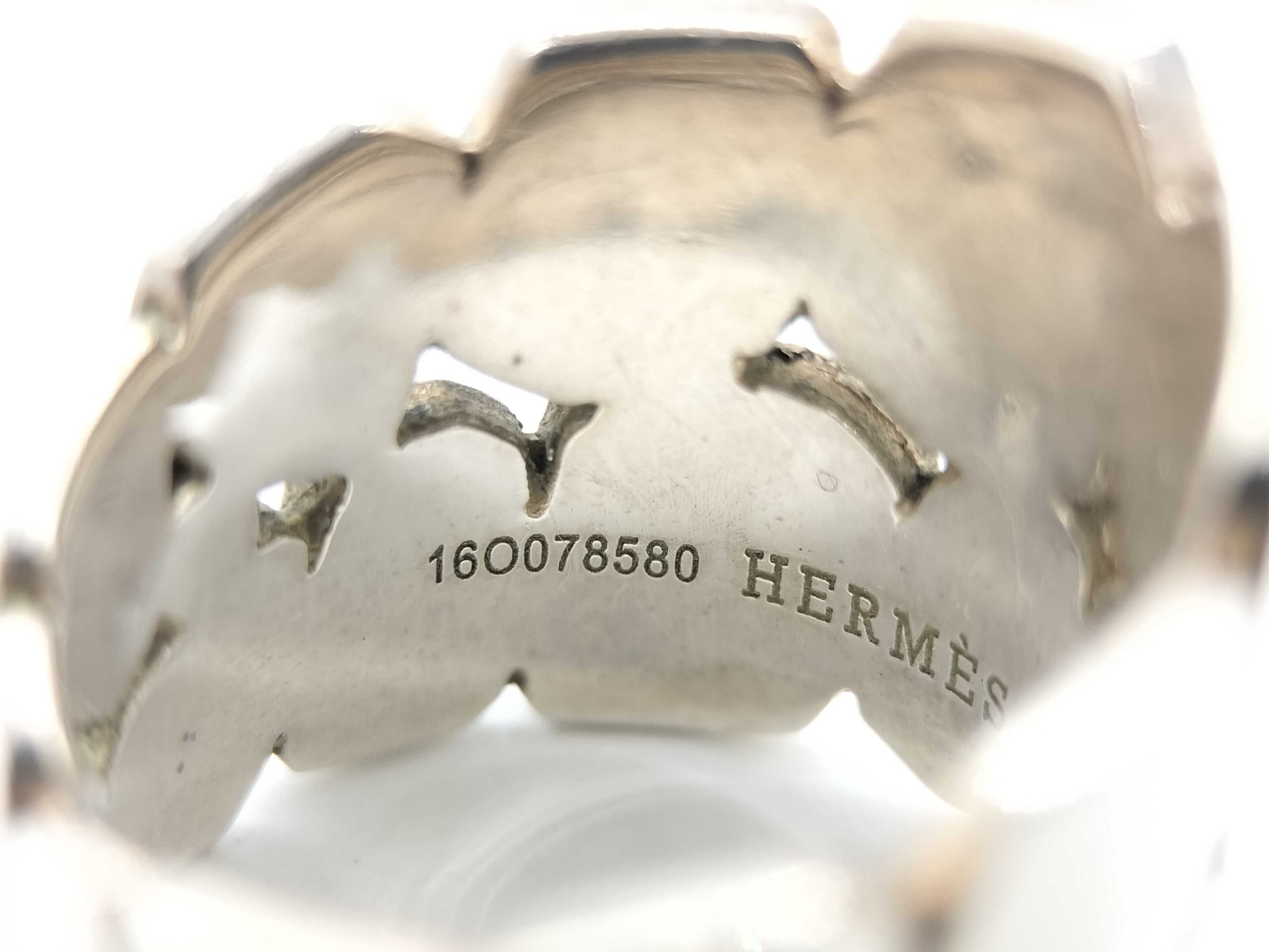 HERMES Niloticus Eclat Ring, 925 Sterling Silver