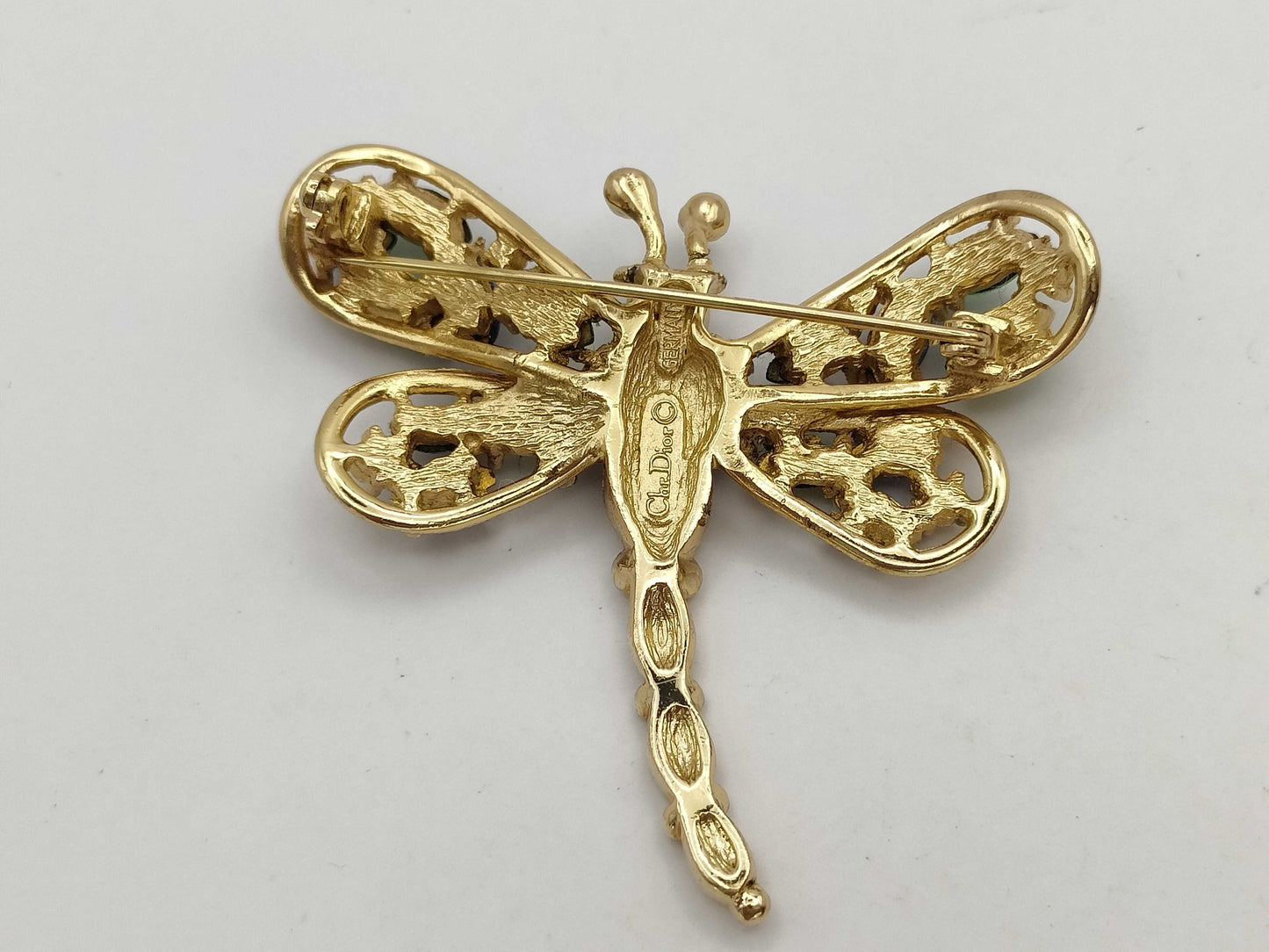 Dior Brooch Dragonfly Motif Brooch