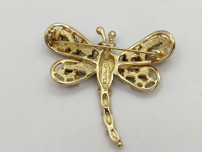 Dior Brooch Dragonfly Motif Brooch
