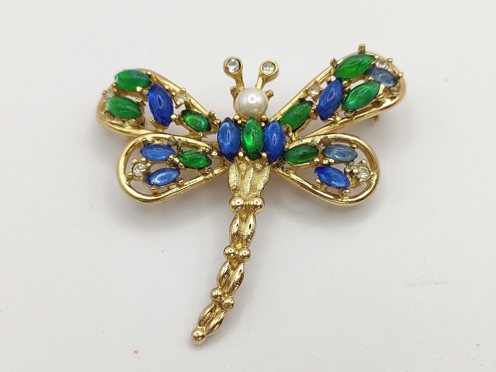 Dior Brooch Dragonfly Motif Brooch