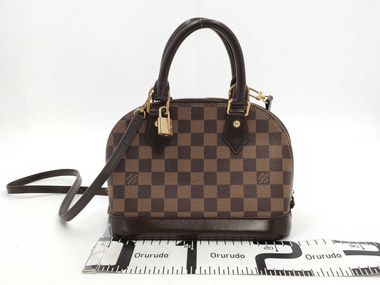 LOUIS VUITTON Damier Alma BB Shoulder Bag Handbag