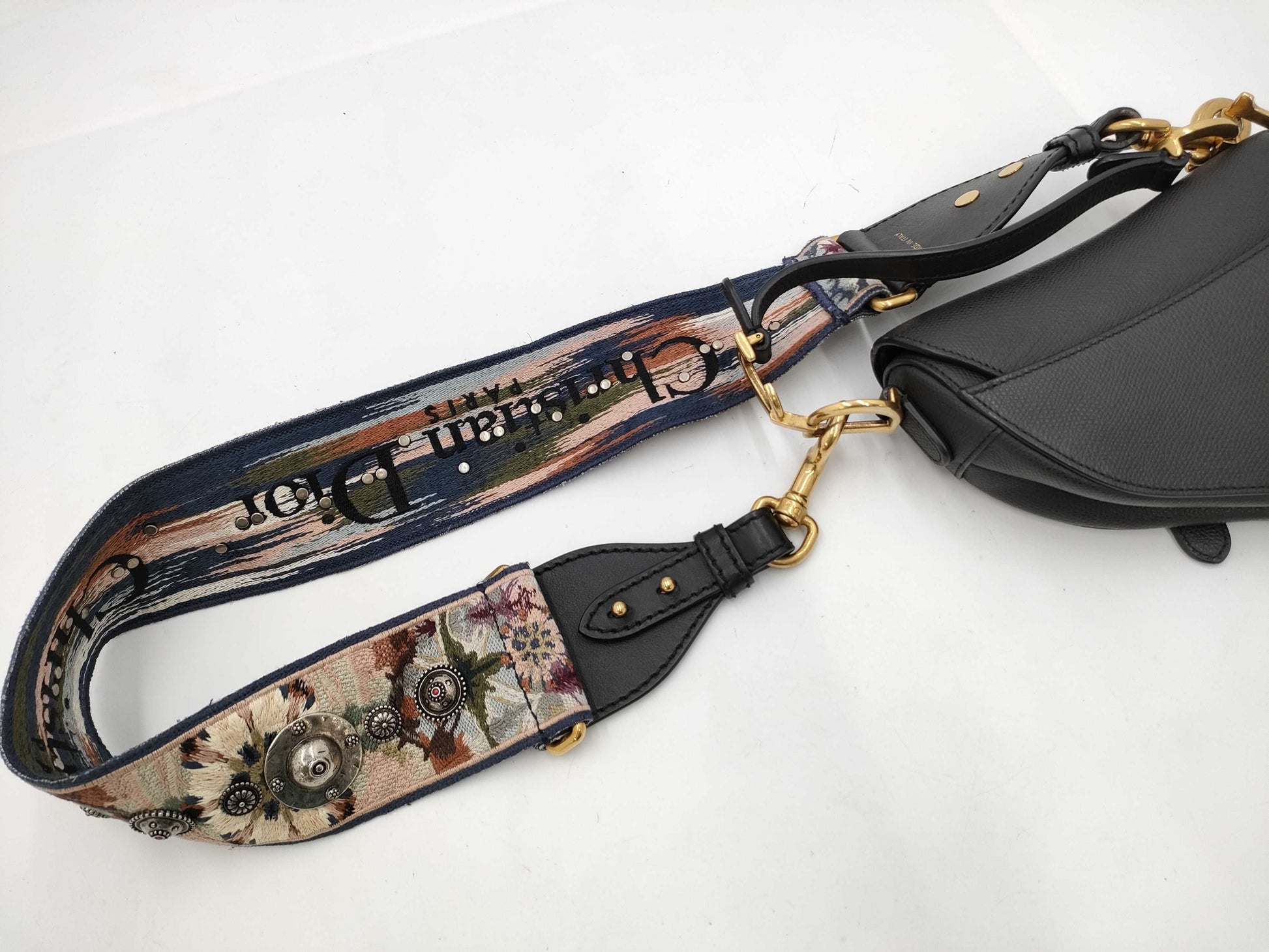 Dior Oblique Saddle Bag Canvas Shoulder Bag