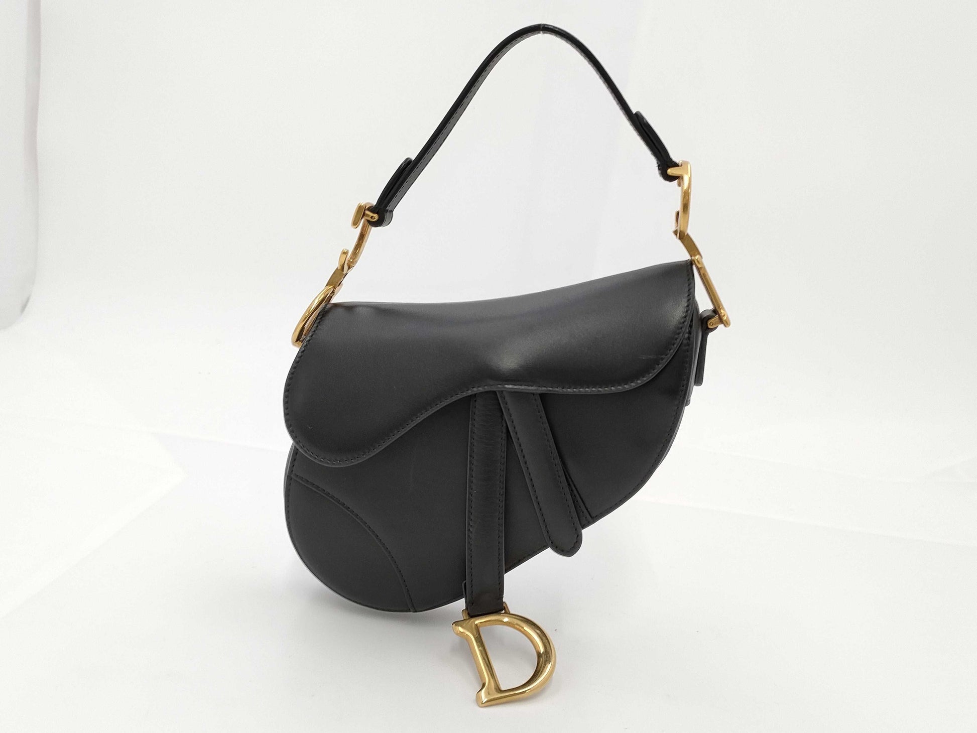 Dior Oblique Saddle Bag Canvas Shoulder Bag Handbag