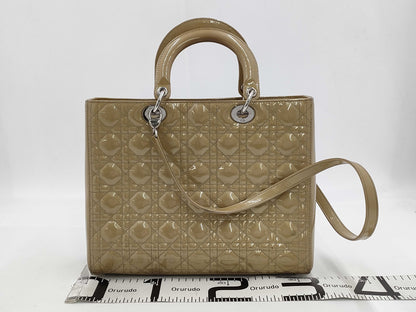 Dior Lady Dior Enamel Bag