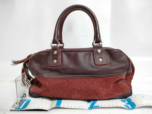 LOEWE Repeat Anagram Suede Handbag