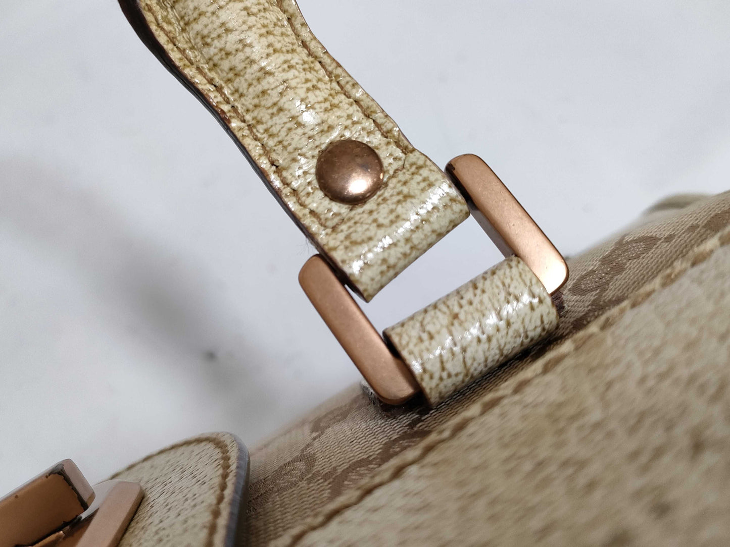 GUCCI GG Canvas Turnlock Handbag