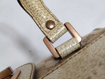 GUCCI GG Canvas Turnlock Handbag