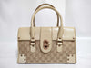 GUCCI GG Canvas Turnlock Handbag
